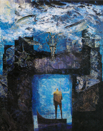 海の門 (2000 油彩 カンヴァス 100F)