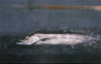 魚 (1983 油彩 カンヴァス 10M)